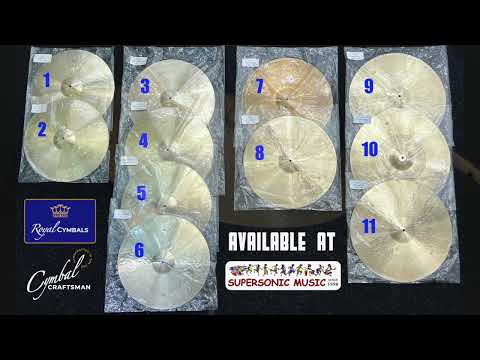 Royal Cymbals, Cymbal Craftsman Series, Multiple Ride Cymbal Demo