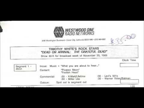 Grateful Dead - Timothy White's Rock Stars 11/20/1989 Westwood One Radio Show 01
