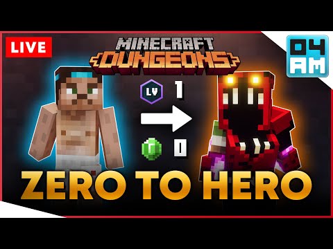 🔴ZERO TO HERO #01 - Full Playthrough From Default to Max Apocalypse in Minecraft Dungeons