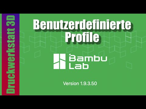 Filaments and Print Settings Custom in Bambu Studio Tutorial