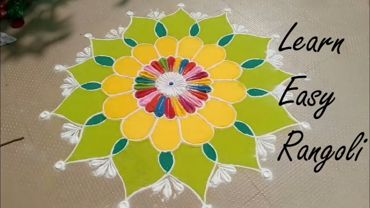 Rangoli competition very easy to make 