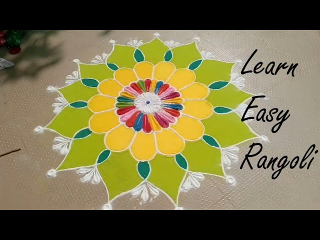 Rangoli competition very easy to make