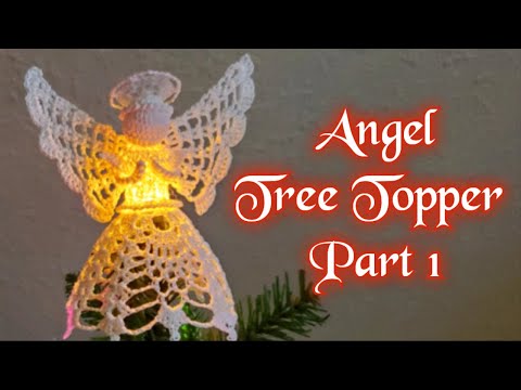 Angel Christmas Tree Topper Part 1 | Crochet Angel Christmas Tree Topper | Easy Crochet Tree Topper