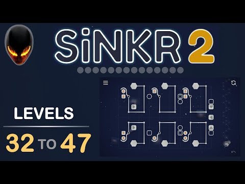 SiNKR 2 Level 32 to 47 - Achievement V & VI (Minimal puzzle game) - YouTube