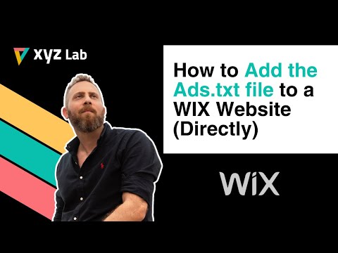 How to Add the Ads txt file to a WIX Website (Directly)