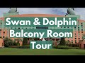 Walt Disney S Swan Dolphin Resort Balcony Room Tour With Enhanced View