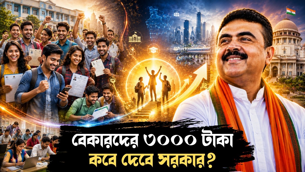 বেকারদের যুবশক্তির ৩০০০ টাকা কবে দেবে সরকার? জানুন | Yuva Shakti Bharosa Card Scheme | West Bengal