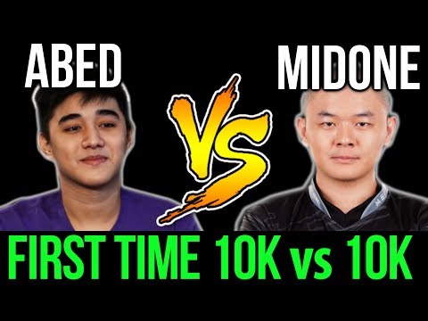 MidOne vs Abed - First time 10K vs 10K! Clash of Top MMR Dota2