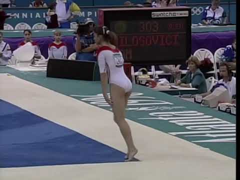 (No commentary) Lavinia Milosovici FX Optionals 1996 Olympics