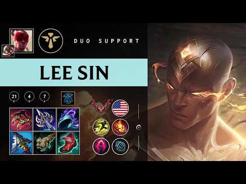 Lee Sin Support vs Blitzcrank - NA Grandmaster Patch 26.03