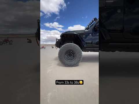 From stock 33's to 38” @nittotire Terra Grapplers + 18” Black Rhino Rapid wheels 😩#beforeandafter