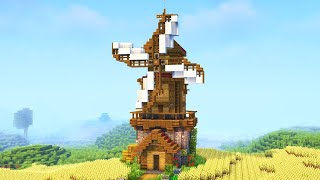 Building A Windmill in Minecraft