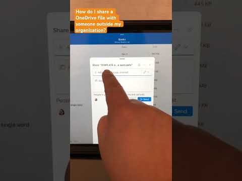 How do I share OneDrive files with someone outside my organization?