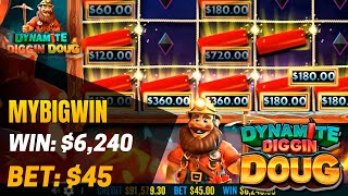 Dynamite Diggin Doug Slot x168 Win! πΈ My Big Win - $6.240
