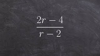 Simplifying a rational expression by factoring out the numerator