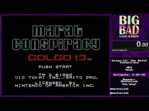 Big Bad Game-A-Thon 2023:  Golgo 13: The Mafat Conspiracy by Mechalink