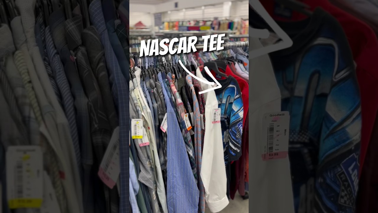 I Love Finding NASCAR Tees!!🔥🏎️ #thrifting #goodwillfinds #thrift #ebay #nascar #shorts