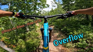 Riding "Overflow" A beautiful gravity trail in Copper Harbor Michigan.
