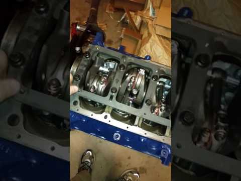 347 Stroker Canton moroso girdle install stock oil pan clearance