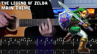 The Legend of Zelda: Main Theme - Fingerstyle Guitar Tutorial + TAB