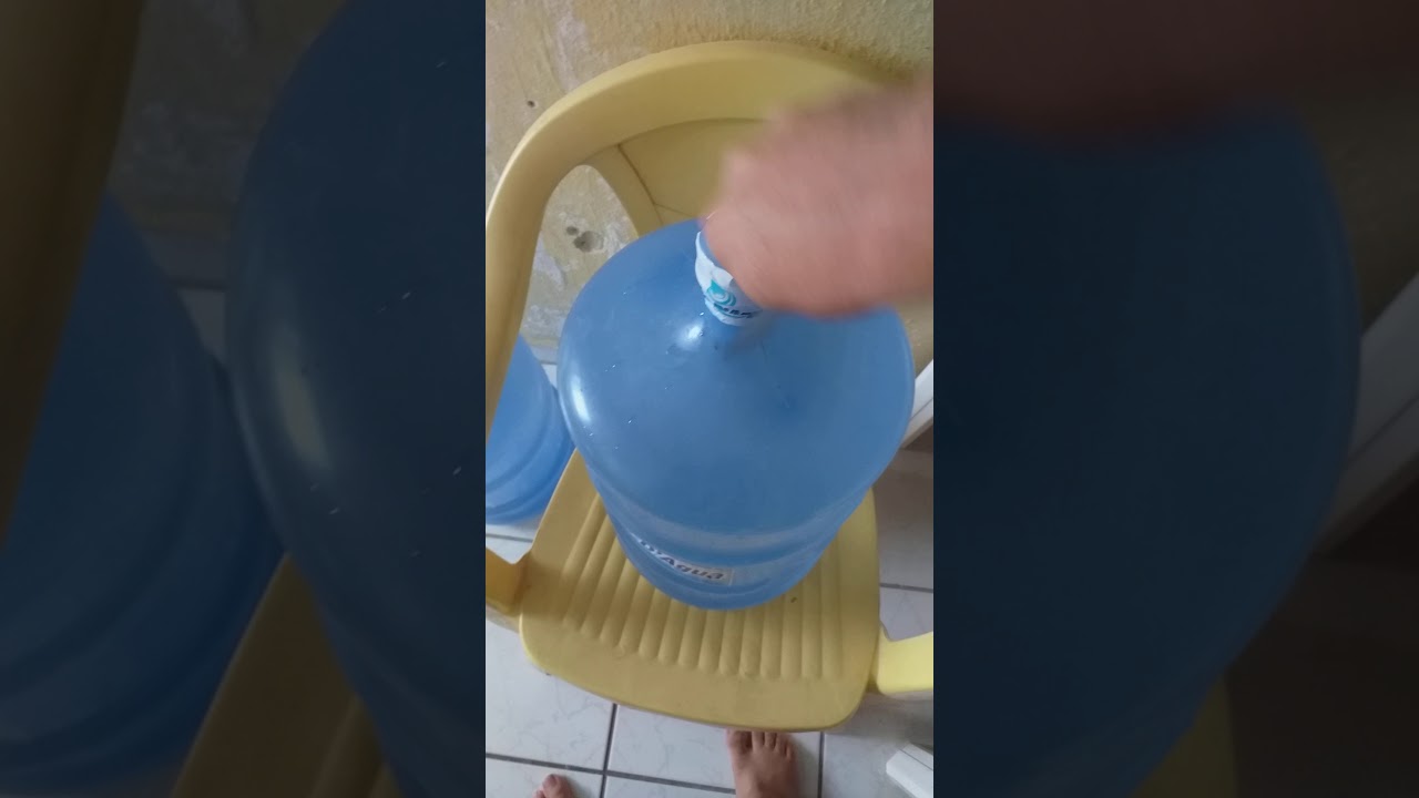 Tutorial como abrir uma garrafão de água de 20 litros