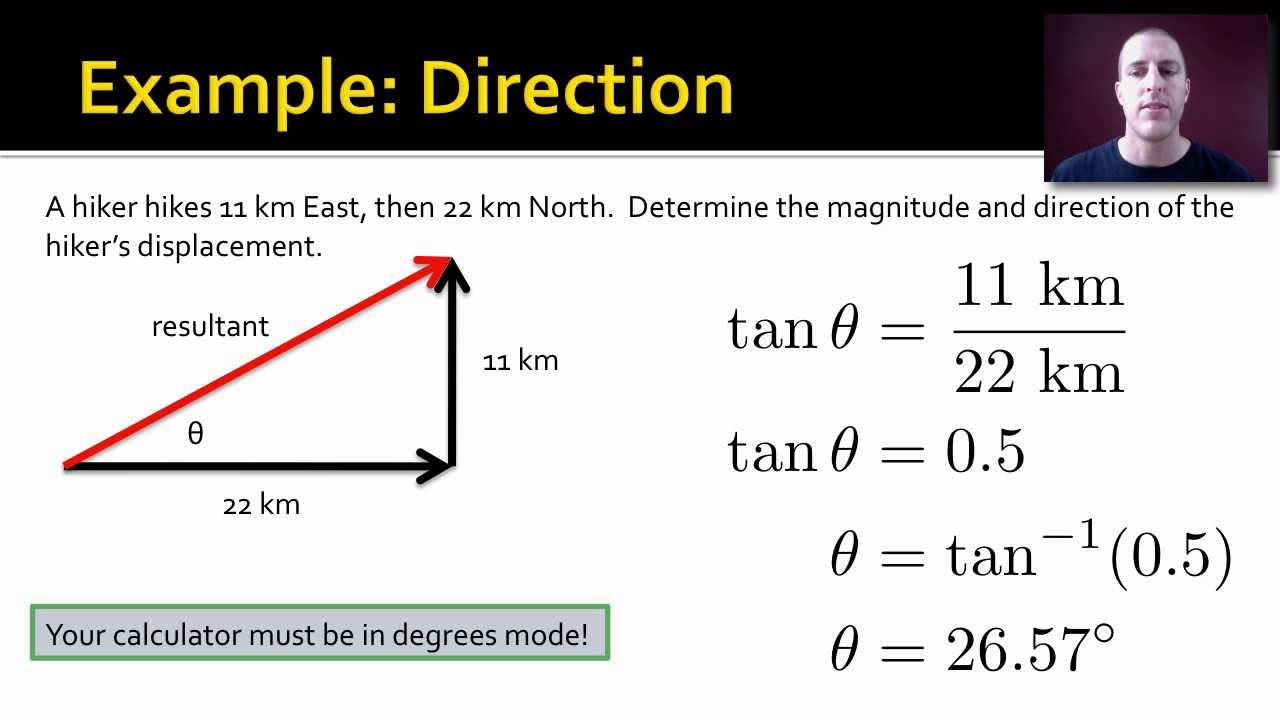 Vector Addition (perpendicular vectors)
