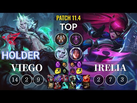 RW Holder Viego vs Irelia Top - KR Patch 11.4