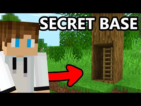 Minecraft: Secret Base in under 3 Minutes! [TUTORIAL]
