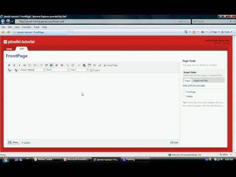 PBWiki - Adding Content