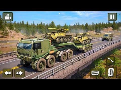 US Army Missile Truck Cargo Tank Transport Sim - Android Gameplay