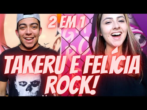 REACT - 2 EM 1 - RAP DO SAITAMA [TAKERU] E GAROTA UCHIHA [FELICIA ROCK] - CASALZINHO
