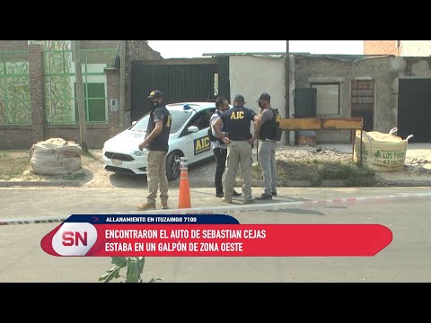 Encontraron en un allanamiento el auto de Sebastian Cejas. El chef asesinado el pasado martes.