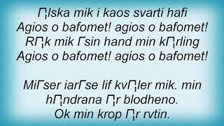 Arckanum - Bafomet Lyrics