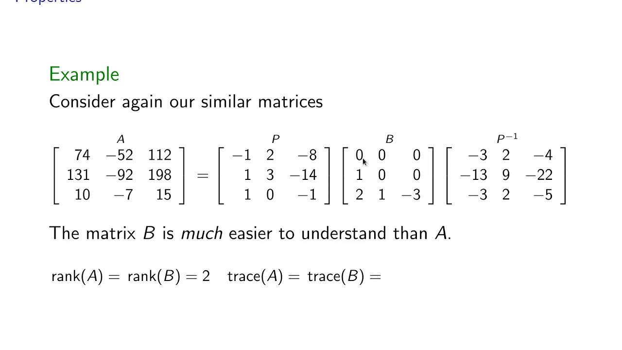 Diagonalization: Part 2/3 