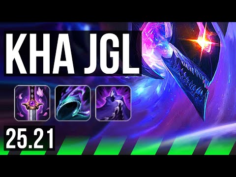KHA'ZIX vs TRUNDLE (JGL) | Penta, Legendary, 17/4/3 | KR Master | 25.21