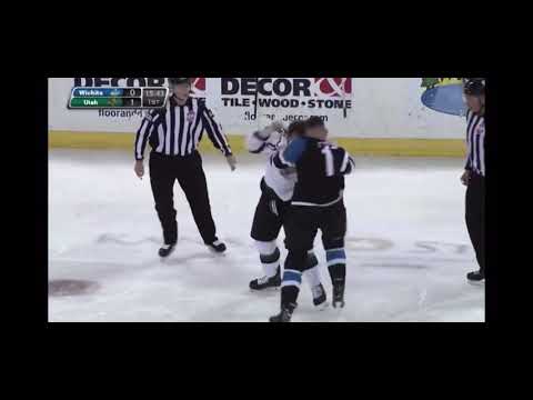 ECHL fight Wichita vs Utah
