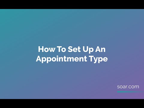 How To Set Up An Appointment Type