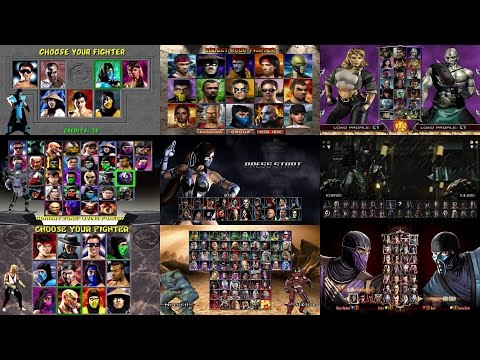 Mortal Kombat: Select Screen Evolution MK1 to MKX [Update]