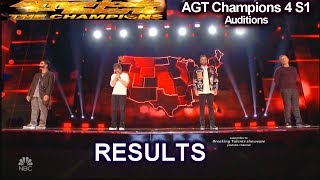 RESULTS  Vote from Superfans WITH A TIE The Champions 4 Audition | America's Got Talent AGT