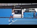 Serena Williams - Serve Practice at the Australian Open 2012 in Slow Motion HD