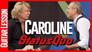 Status Quo - Caroline - Guitar Lesson