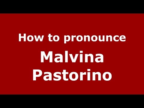 How to pronounce Malvina Pastorino (Spanish/Argentina) - PronounceNames.com