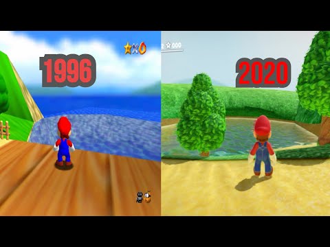 Super Mario 64 Original Vs Super Mario 64 Reimagined Comparison