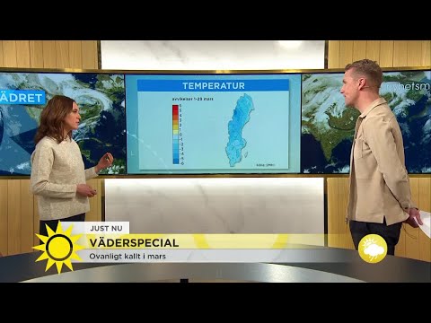 Väderspecial: "Puffar med mildare luft på väg in" - Nyhetsmorgon (TV4)
