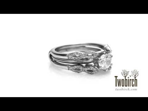0.38 ct. Infinity Ring Guard Enhancer - TwoBirch  TB-GUARD-0096-WG-G