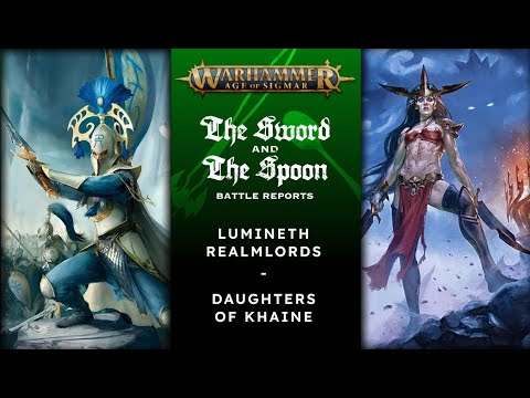 Lumineth Realmlords v Daughters of Khaine  #games #adwip  #ageofsigmar #newaos
