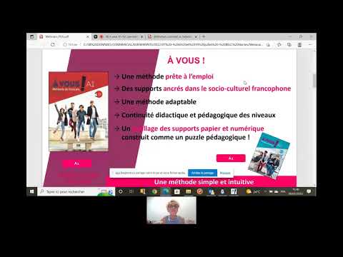 A vous A1-A2, une méthode adaptable au cours hybride - Webinaire PUG FLE
