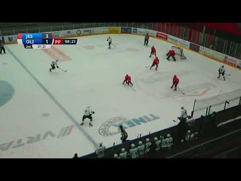 Člani AHL 14.10.2017 HDD Jesenice - HK SŽ Olimpija 6:4, 2.gol Kralj