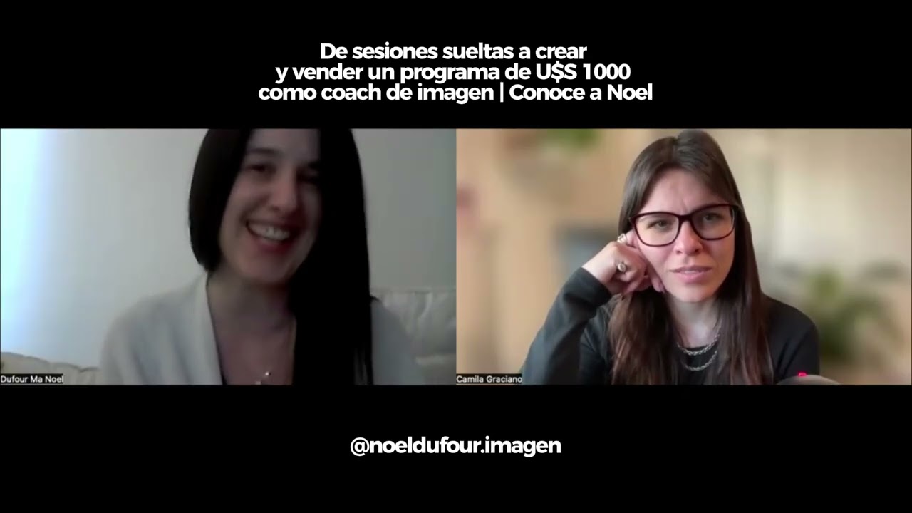De sesiones sueltas a crear y vender un programa de U$S 1000 como coach de imagen | Conocé a Noel