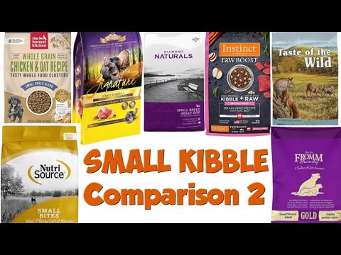 Small breed dog food review kibbles size compare /...